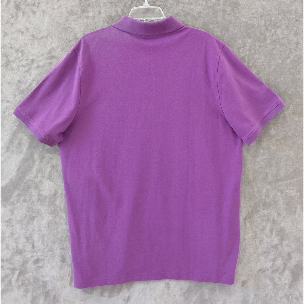 Brooks Brothers 1818 Cotton Knit Slim Fit Polo Shirt Men's XXL Purple Logo NEW! - Picture 4 of 8